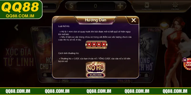 Giải thích quy tắc nổ hũ trong bàn chơi Hoàng Kim Long