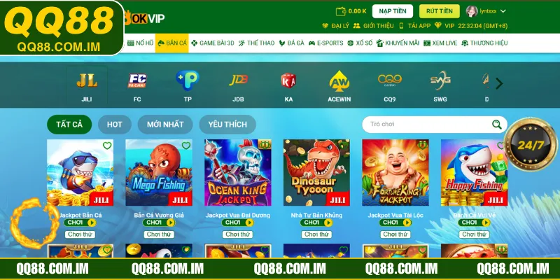Giới thiệu sơ lược về sảnh game đổi thưởng bắn cá QQ88