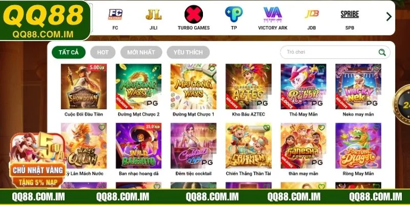 Khám phá 6 tựa game nổ hũ QQ88 hấp dẫn nhất tại sảnh