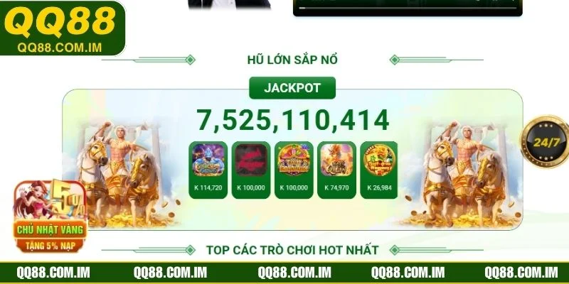 Sảnh nổ hũ QQ88 ghi điểm với kho game đa dạng và tính năng hiện đại